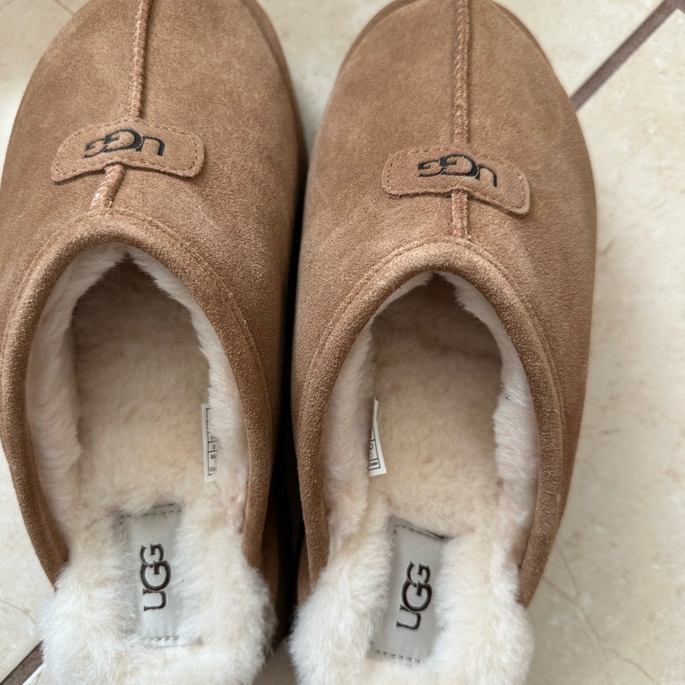 UGG Tan Suede Slippers